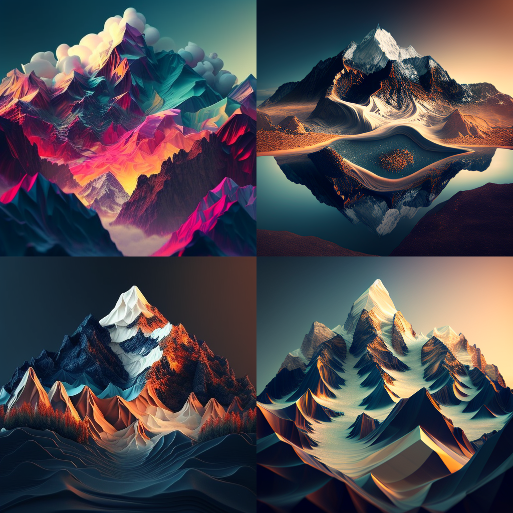 mountain, diffusion, background, wallpaper