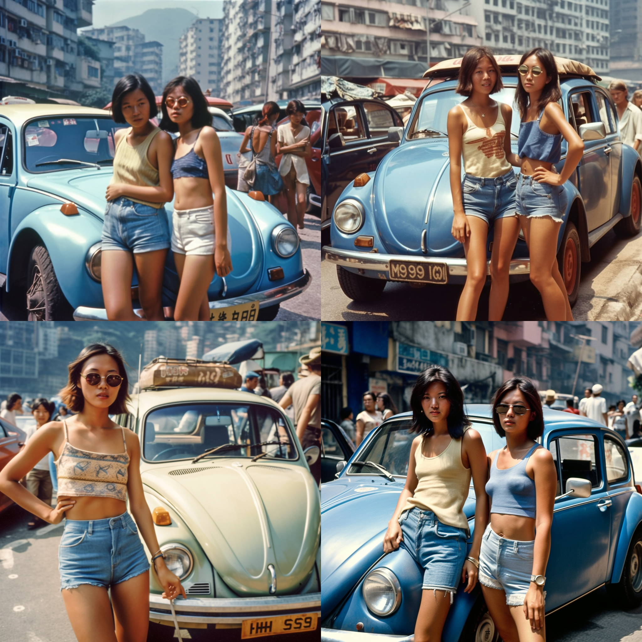 1970's Kodachrome photo of wild-haired young C ...