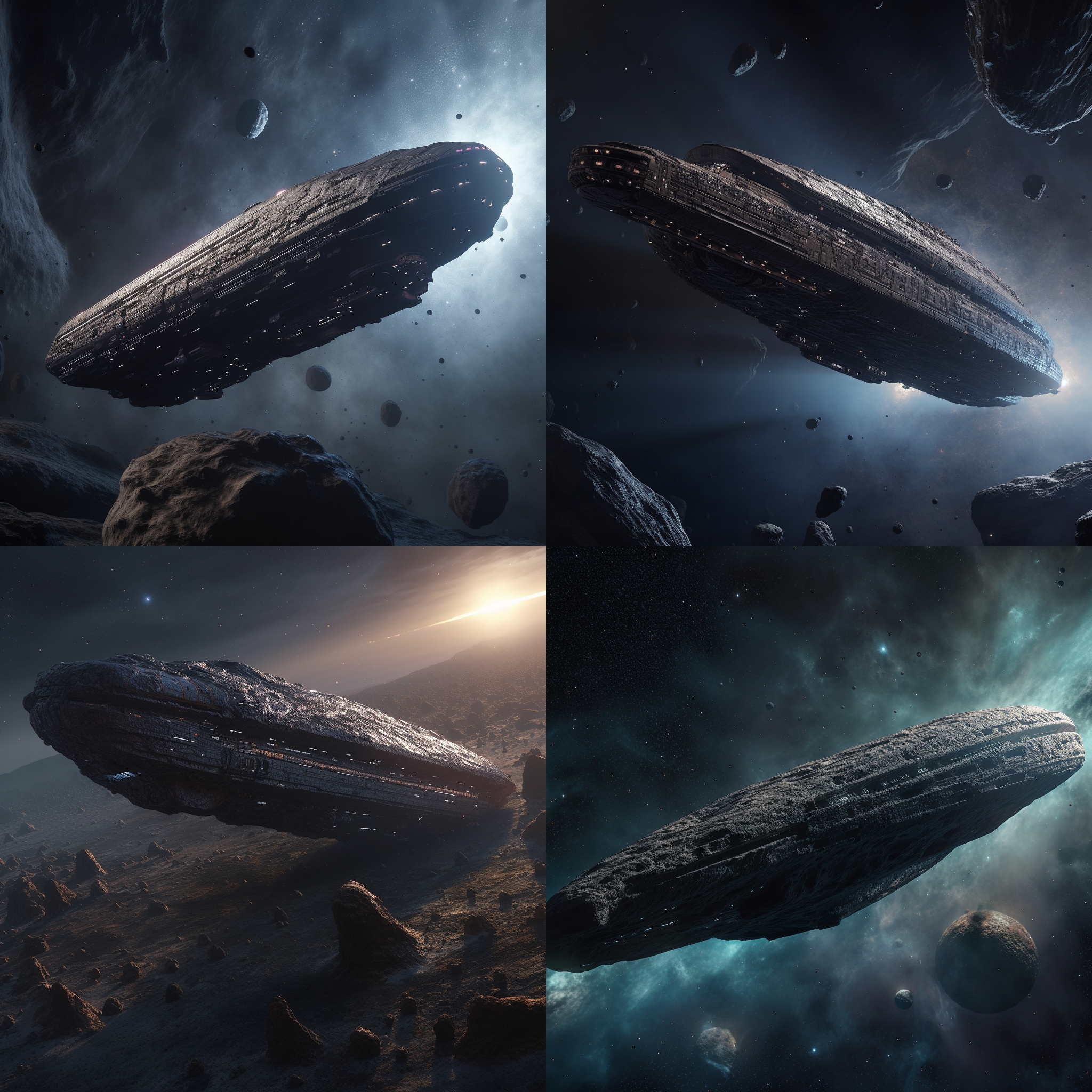 oumuamua, space, galaxy, photo realism, realistic, detailed, HD, 8k