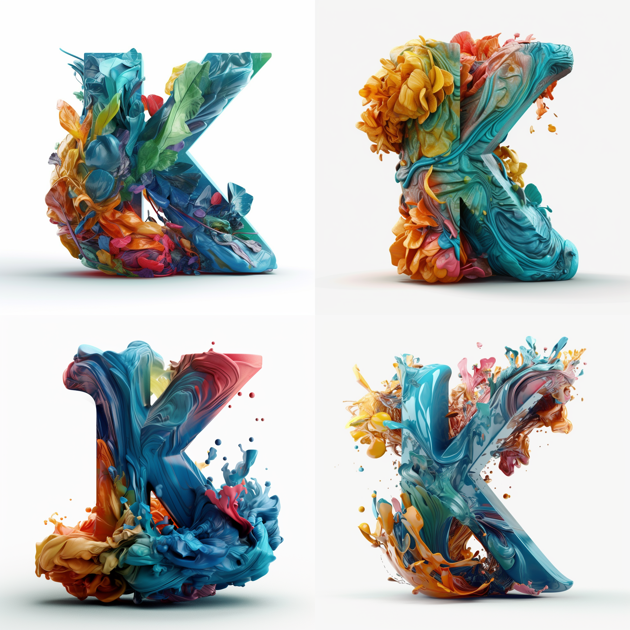 Letter K, 3D icon, By Alberto Seveso, Advanced ...