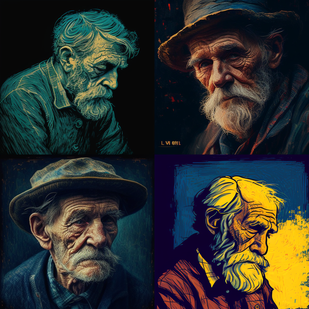 Old Man, By Van Gogh